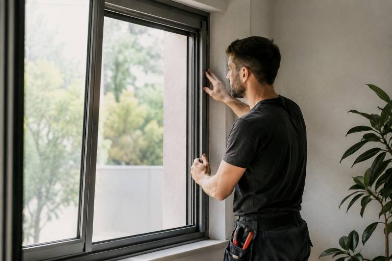 Visite technique des ouvrants et des bouches de ventilation dans une entreprise tertiaire à Lyon