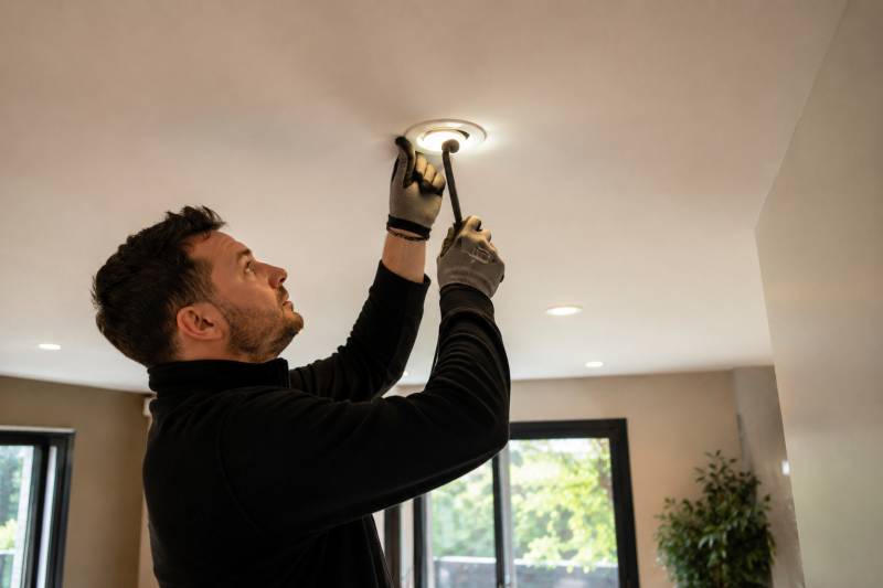 Test d’étanchéité à l’air d’un plafond à Lyon
