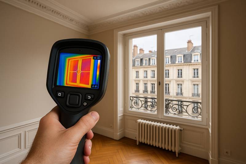 Contrôle thermographique d'un appartement à Annecy (Haute-Savoie)